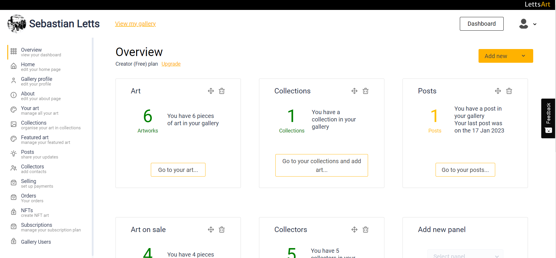 LettsArt 1.5 Helps Artists Build A Gallery Business in Minutes - Selling, Showcasing and Sharing their Art — LettsArt Blog