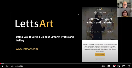 Demo Day 1: Setting Up Your Profile and Gallery — LettsArt Blog