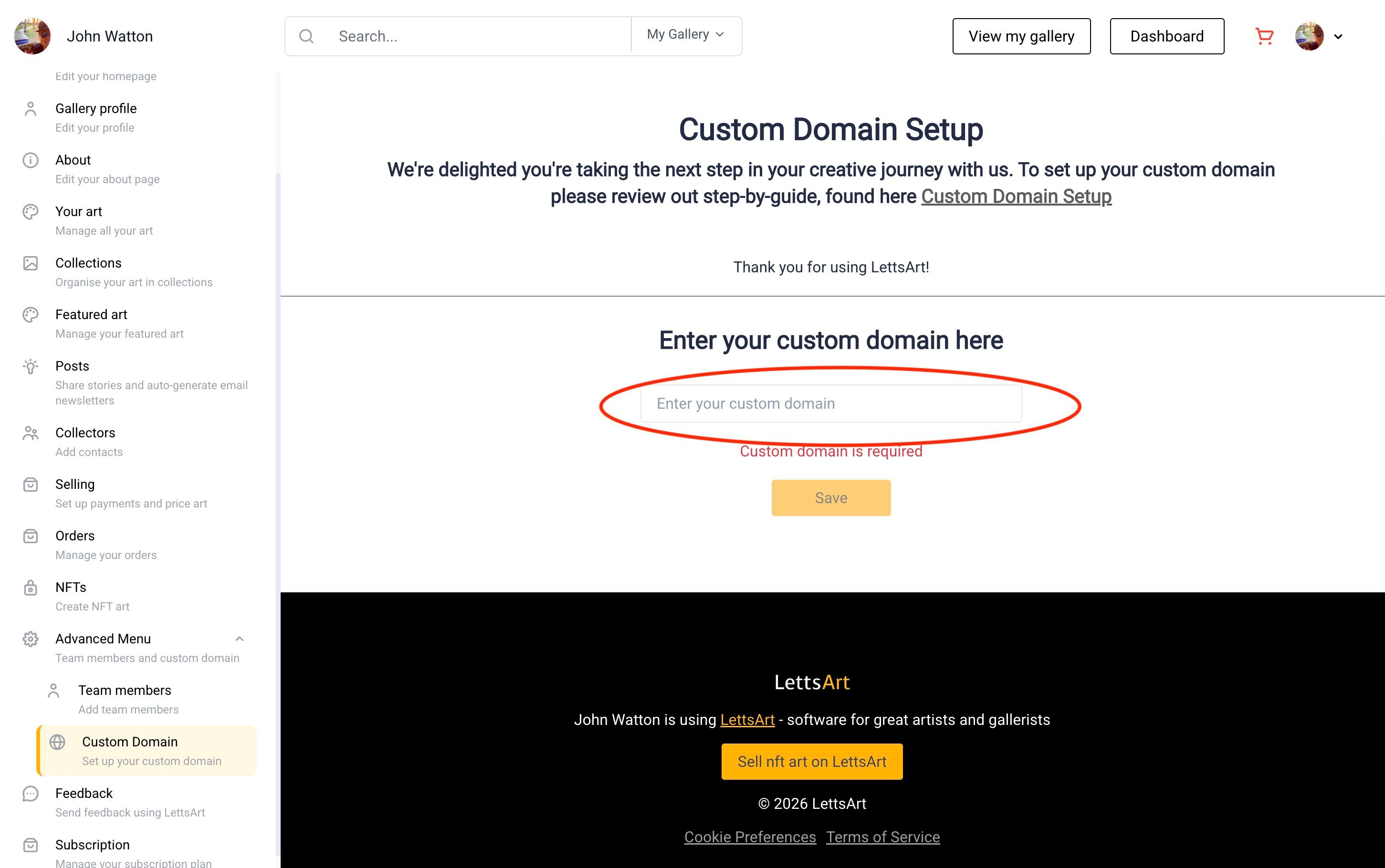 Upgraded to Creator Plus? Here's how to create your custom domain! — LettsArt Blog