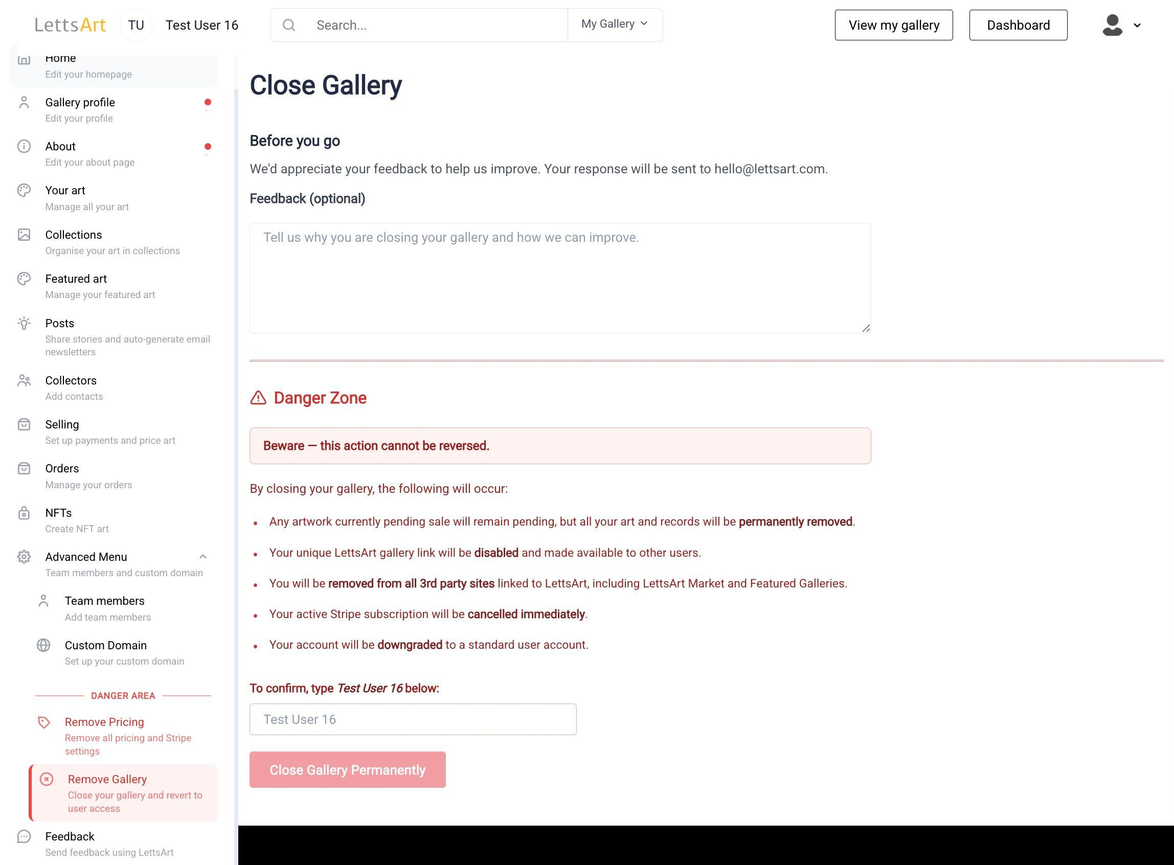 How to close your LettsArt Gallery — LettsArt Blog
