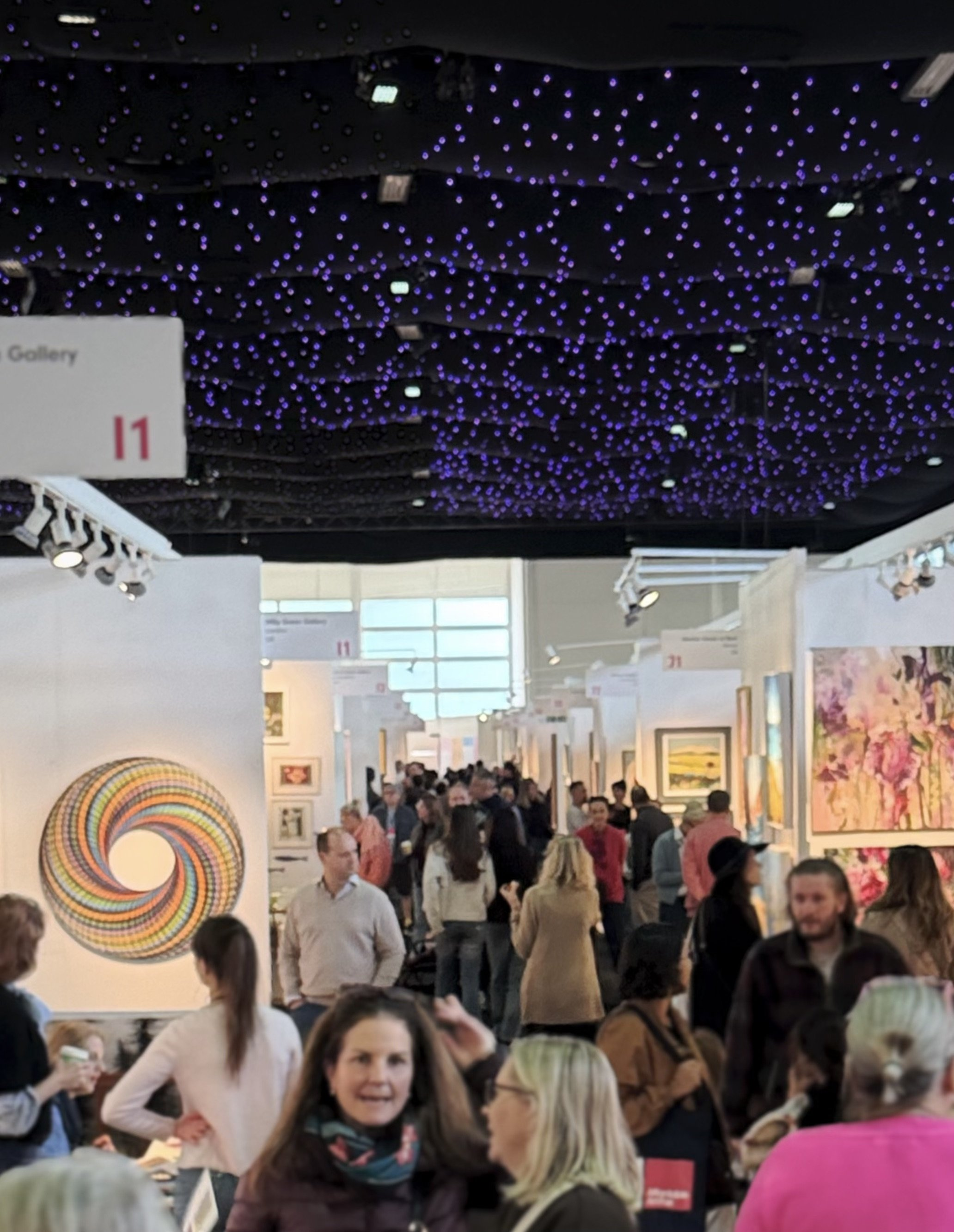 Art Fair with Starry Ceiling Installation